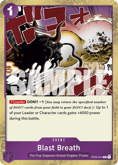 Blast Breath ST04-016 (Parallel 2) One Piece Card The Best One Piece Karte
