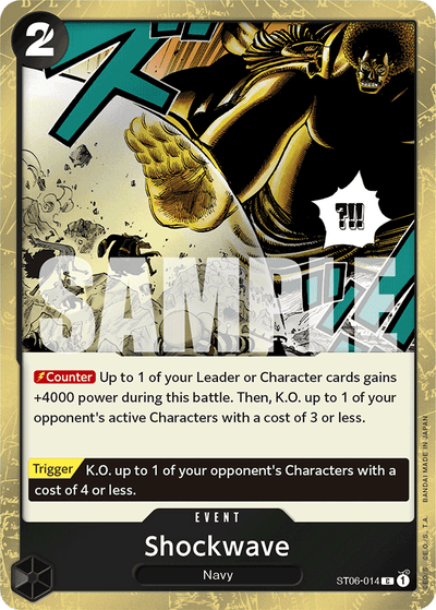 Shockwave ST06-014 (Parallel 2) One Piece Card The Best One Piece Karte