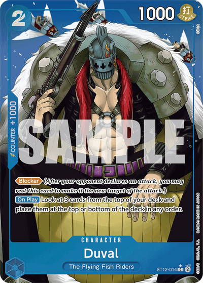 Duval ST12-014 (Parallel 3) One Piece Card The Best One Piece Karte