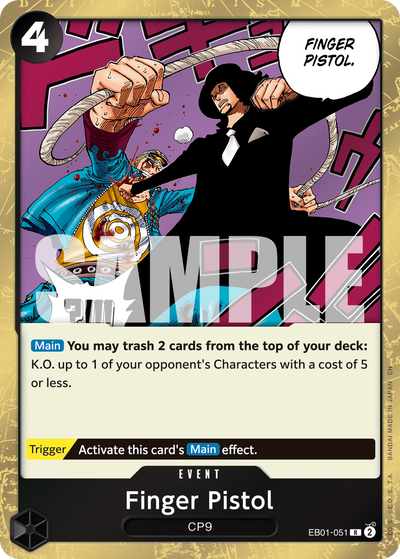 Finger Pistol EB01-051_r1 One Piece Card The Best Vol. 2 One Piece Karte