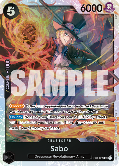 Sabo OP04-083_r2 One Piece Card The Best Vol. 2 One Piece Karte