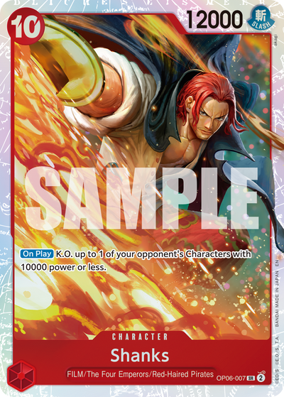 Shanks OP06-007_r1 One Piece Card The Best Vol. 2 One Piece Karte