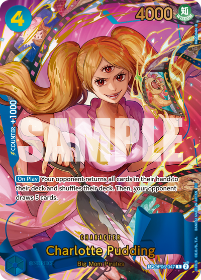 Charlotte Pudding OP06-047 (Parallel 2) One Piece Card The Best Vol. 2 One Piece Karte