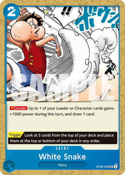 White Snake OP06-059_r1 One Piece Card The Best Vol. 2 One Piece Karte