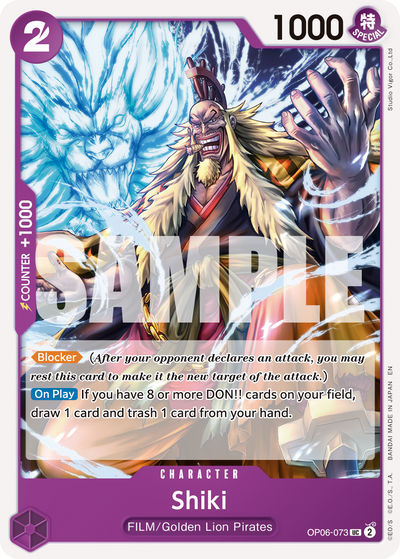 Shiki OP06-073_r1 One Piece Card The Best Vol. 2 One Piece Karte