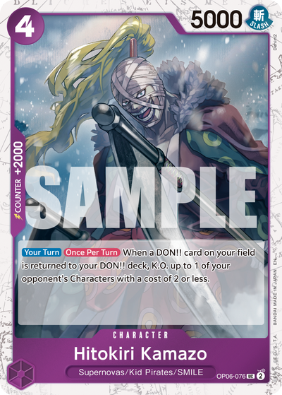 Hitokiri Kamazo OP06-076 (Parallel 2) One Piece Card The Best Vol. 2 One Piece Karte