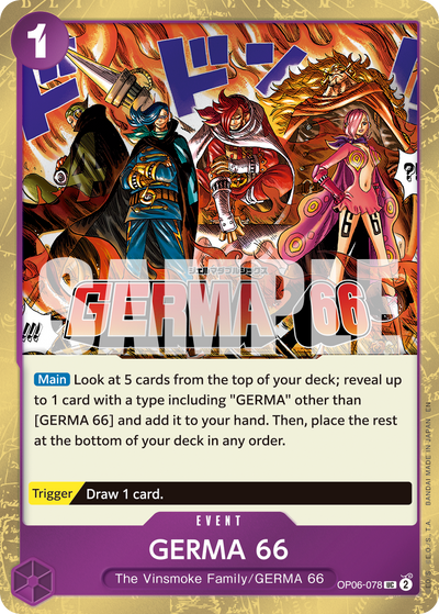 GERMA 66 OP06-078 (Parallel 1) One Piece Card The Best Vol. 2 One Piece Karte