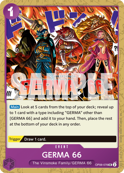 GERMA 66 OP06-078_r1 One Piece Card The Best Vol. 2 One Piece Karte
