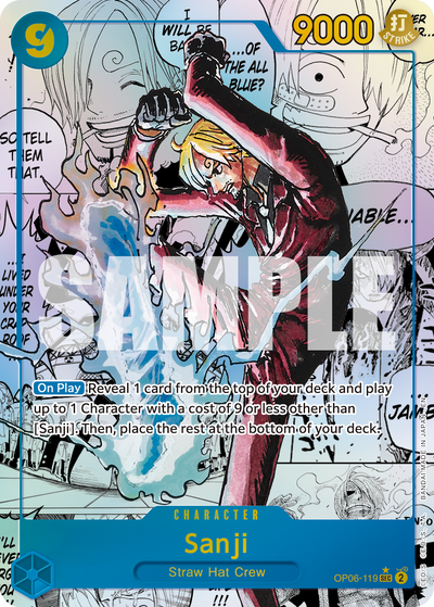 Sanji OP06-119 (Parallel 3) One Piece Card The Best Vol. 2 One Piece Karte