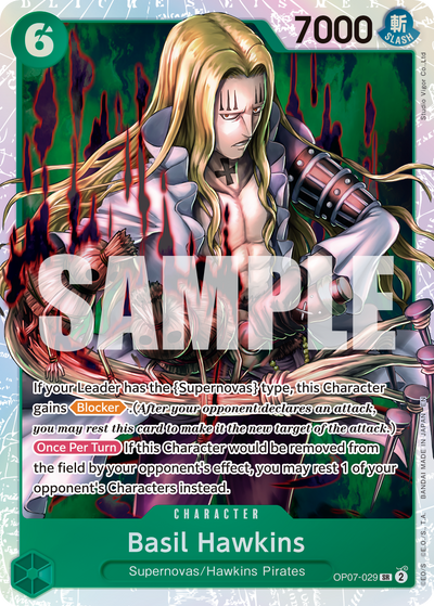 Basil Hawkins OP07-029_r1 One Piece Card The Best Vol. 2 One Piece Karte