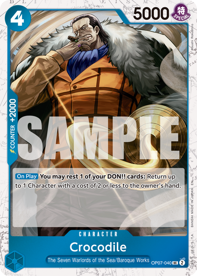 Crocodile OP07-040 (Parallel 2) One Piece Card The Best Vol. 2 One Piece Karte