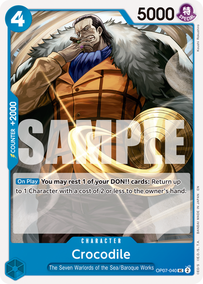 Crocodile OP07-040_r1 One Piece Card The Best Vol. 2 One Piece Karte