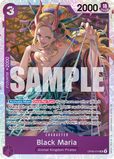 Black Maria OP08-074_r1 One Piece Card The Best Vol. 2 One Piece Karte