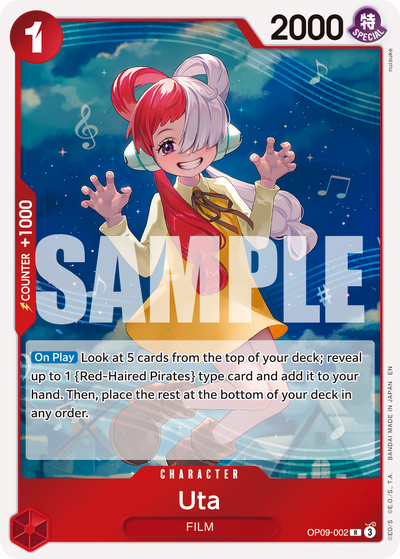 Uta OP09-002_r1 One Piece Card The Best Vol. 2 One Piece Karte