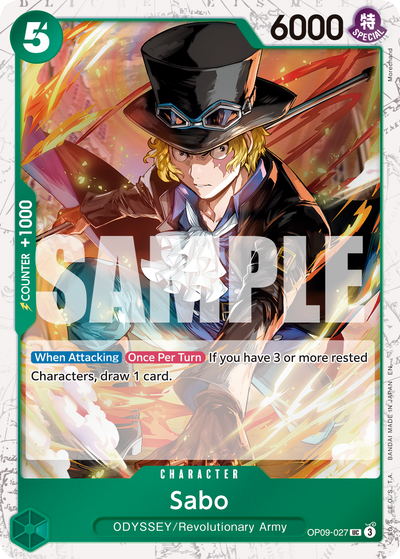 Sabo OP09-027 (Parallel 1) One Piece Card The Best Vol. 2 One Piece Karte