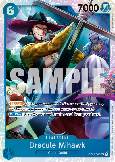 Dracule Mihawk OP09-048_r1 One Piece Card The Best Vol. 2 One Piece Karte