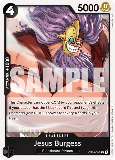Jesus Burgess OP09-086_r2 One Piece Card The Best Vol. 2 One Piece Karte