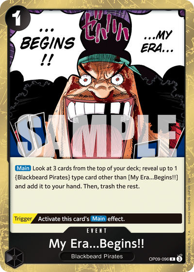 My Era...Begins!! OP09-096_r1 One Piece Card The Best Vol. 2 One Piece Karte