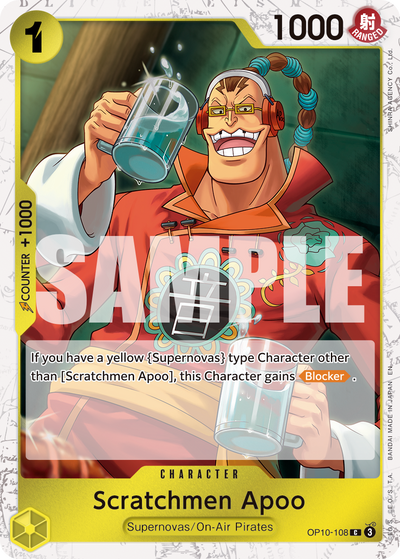 Scratchmen Apoo OP10-108 (Parallel 1) One Piece Card The Best Vol. 2 One Piece Karte