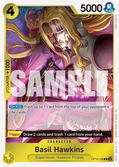 Basil Hawkins OP10-109_r1 One Piece Card The Best Vol. 2 One Piece Karte
