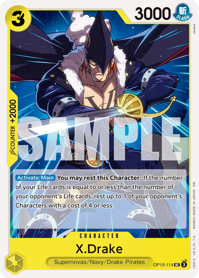 X.Drake OP10-114_r1 One Piece Card The Best Vol. 2 One Piece Karte