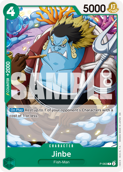 Jinbe P-063_r1 One Piece Card The Best Vol. 2 One Piece Karte
