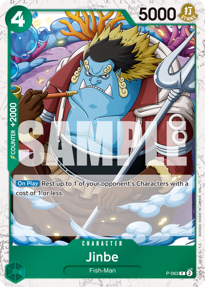 Jinbe P-063 One Piece Card The Best Vol. 2 One Piece Karte