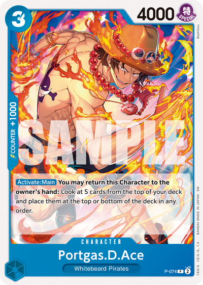 Portgas.D.Ace P-074_r1 One Piece Card The Best Vol. 2 One Piece Karte