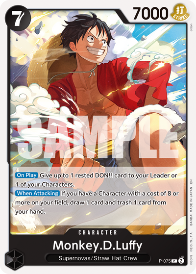 Monkey.D.Luffy P-075_r1 One Piece Card The Best Vol. 2 One Piece Karte