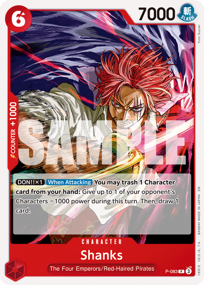 Shanks P-083_r1 One Piece Card The Best Vol. 2 One Piece Karte