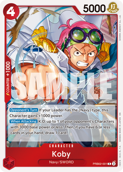 Koby PRB02-001 One Piece Card The Best Vol. 2 One Piece Karte