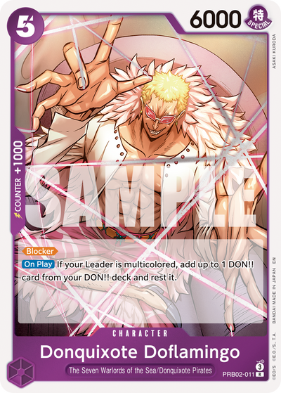 Donquixote Doflamingo PRB02-011 One Piece Card The Best Vol. 2 One Piece Karte