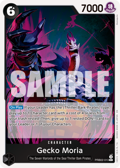 Gecko Moria PRB02-013 One Piece Card The Best Vol. 2 One Piece Karte