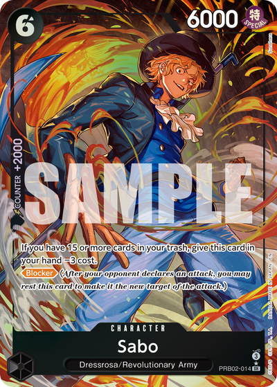 Sabo PRB02-014 (Parallel 1) One Piece Card The Best Vol. 2 One Piece Karte