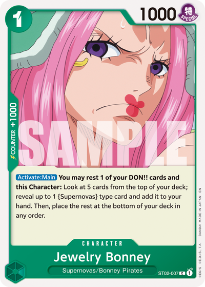 Jewelry Bonney ST02-007_r1 One Piece Card The Best Vol. 2 One Piece Karte