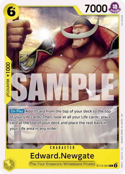 Edward.Newgate ST13-004_r1 One Piece Card The Best Vol. 2 One Piece Karte