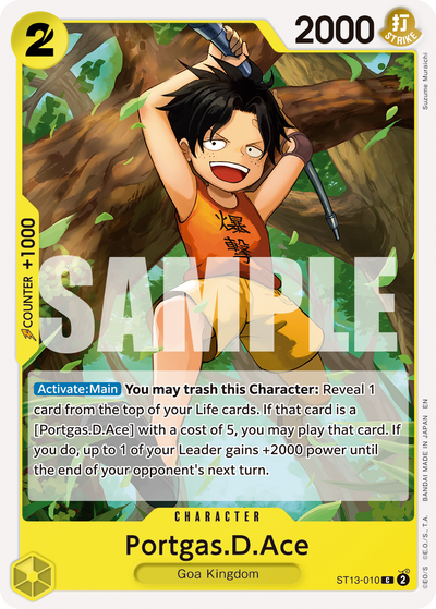 Portgas.D.Ace ST13-010_r1 One Piece Card The Best Vol. 2 One Piece Karte