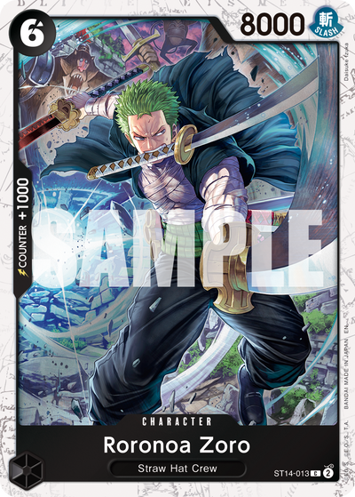 Roronoa Zoro ST14-013 (Parallel 1) One Piece Card The Best Vol. 2 One Piece Karte