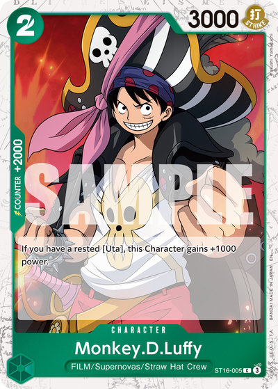 Monkey.D.Luffy ST16-005 (Parallel 1) One Piece Card The Best Vol. 2 One Piece Karte