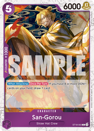 San-Gorou ST18-003 (Parallel 2) One Piece Card The Best Vol. 2 One Piece Karte