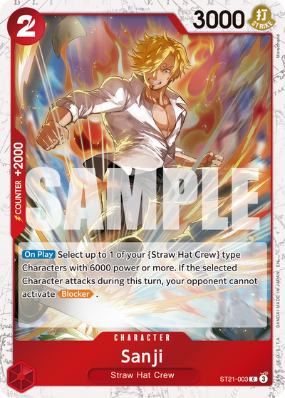 Sanji ST21-003 (Parallel 2) One Piece Card The Best Vol. 2 One Piece Karte