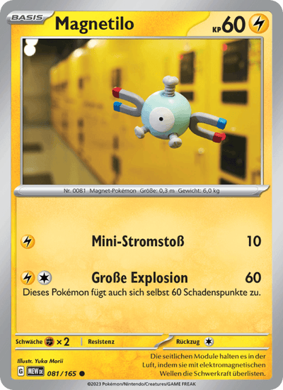 Magnetilo 081/165 151 Pokémon Karte