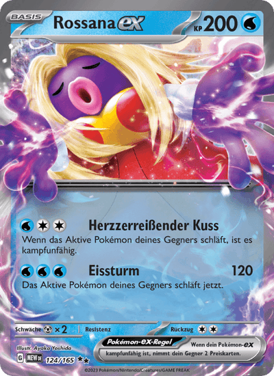 Rossana-ex 124/165 151 Pokémon Karte