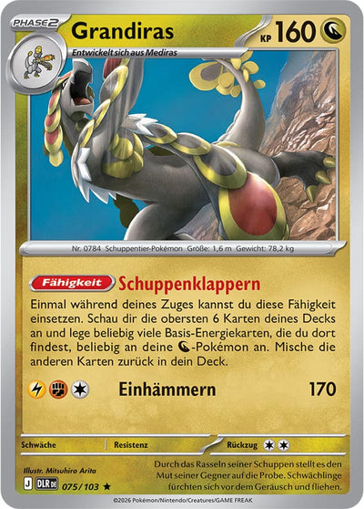 Grandiras 075/103 Delta-Herrschaft Pokémon Karte