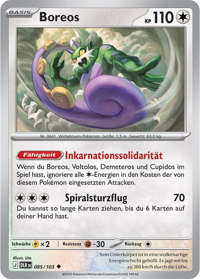 Boreos 085/103 Delta-Herrschaft Pokémon Karte