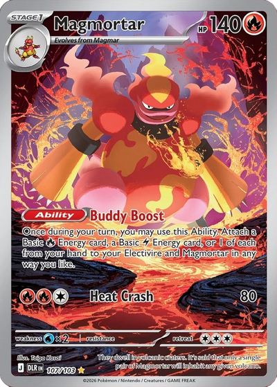 Magbrant 107/103 Delta-Herrschaft Pokémon Karte