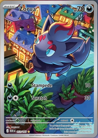 Zorua 112/103 Delta-Herrschaft Pokémon Karte