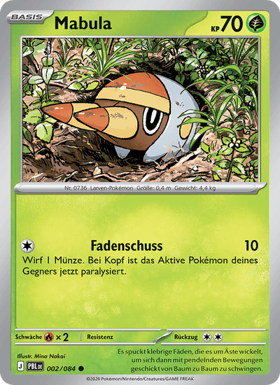 Mabula 002/084 Dunkelnacht Pokémon Karte
