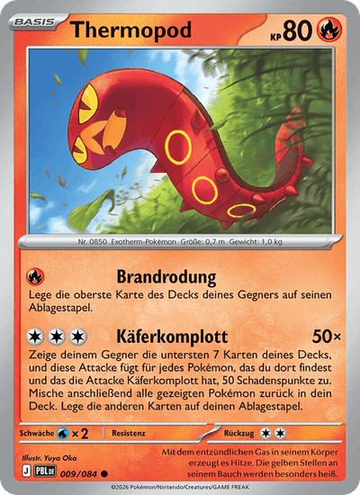 Thermopod 009/084 Dunkelnacht Pokémon Karte