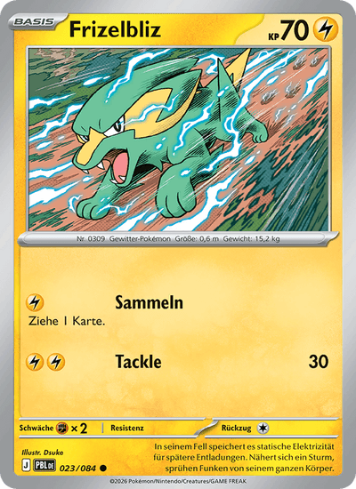 Frizelbliz 023/084 Dunkelnacht Pokémon Karte